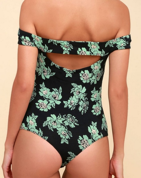 🆕Free People So Much Floral Off Shoulder Bodysuit - Picture 3 of 8